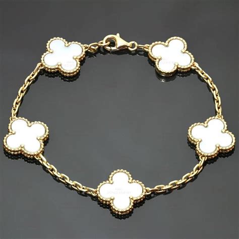 van cleef bracelet gold sale.